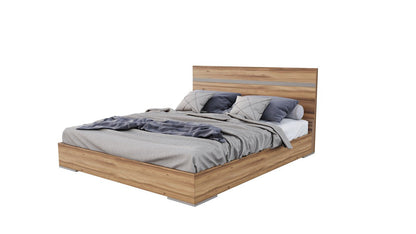 Nova Domus Lorenzo Italian Modern Light Oak Bed